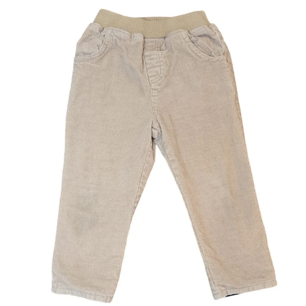 Jojo Maman‎ Bebe Boy's Corduroy Tan Camel Pants w Pockets 18-24 Months
